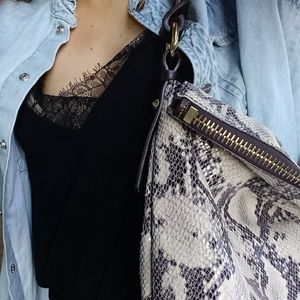 Dooney & Bourke snakeskin tote hobo